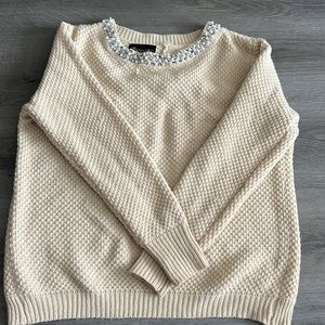 Small Mia Maddison Small Tan Sweater